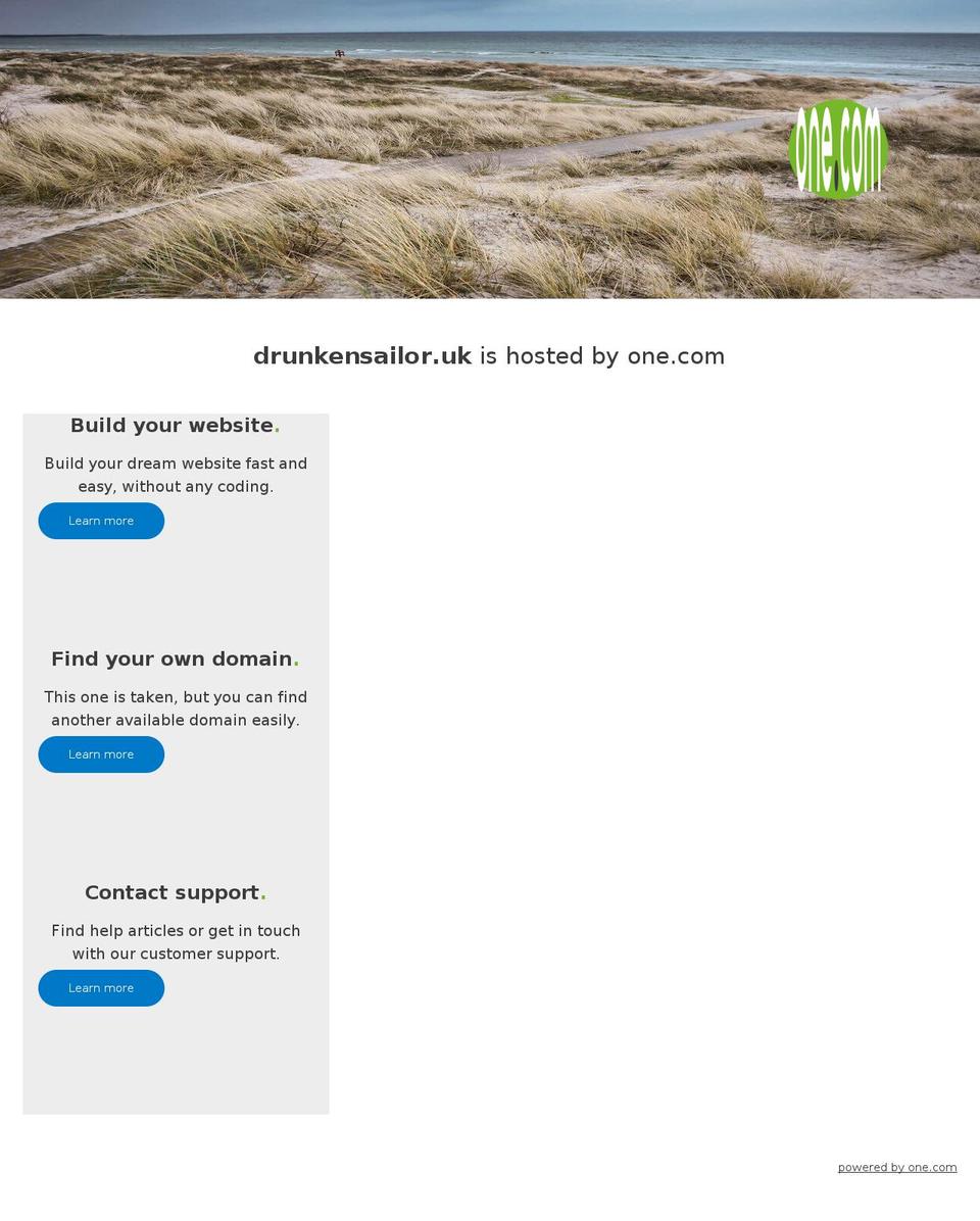 drunkensailor.uk shopify website screenshot