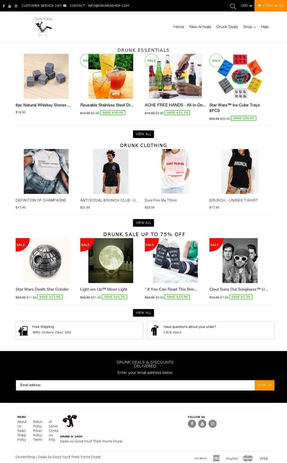 premium1-0-1 Shopify theme site example drunknshop.com