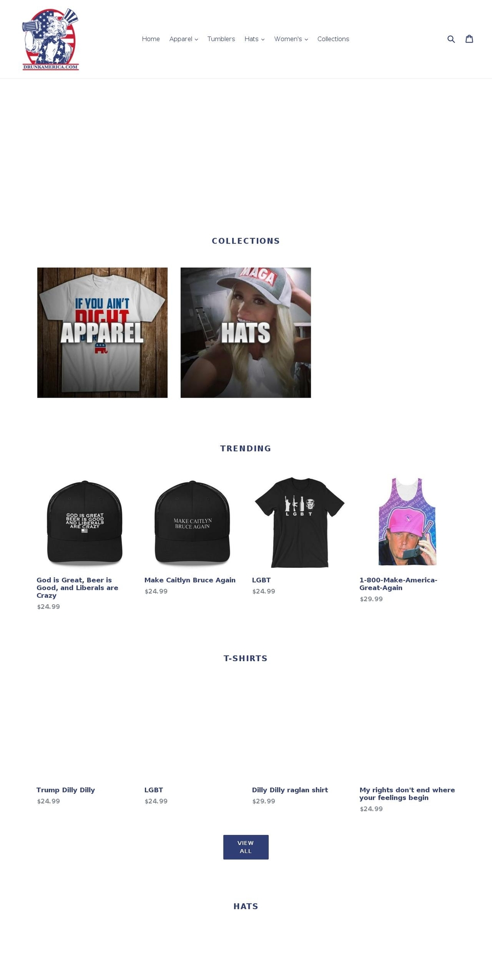 drunkusa.com — Shopify storefront screenshot