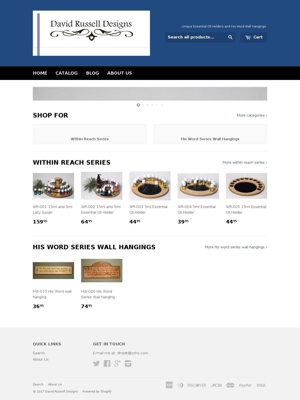 drusselldesigns.com shopify website screenshot