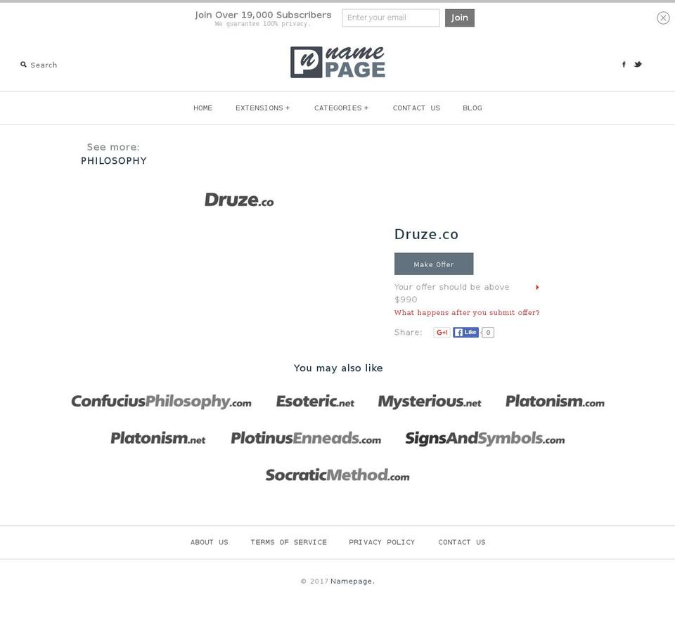 druze.co shopify website screenshot