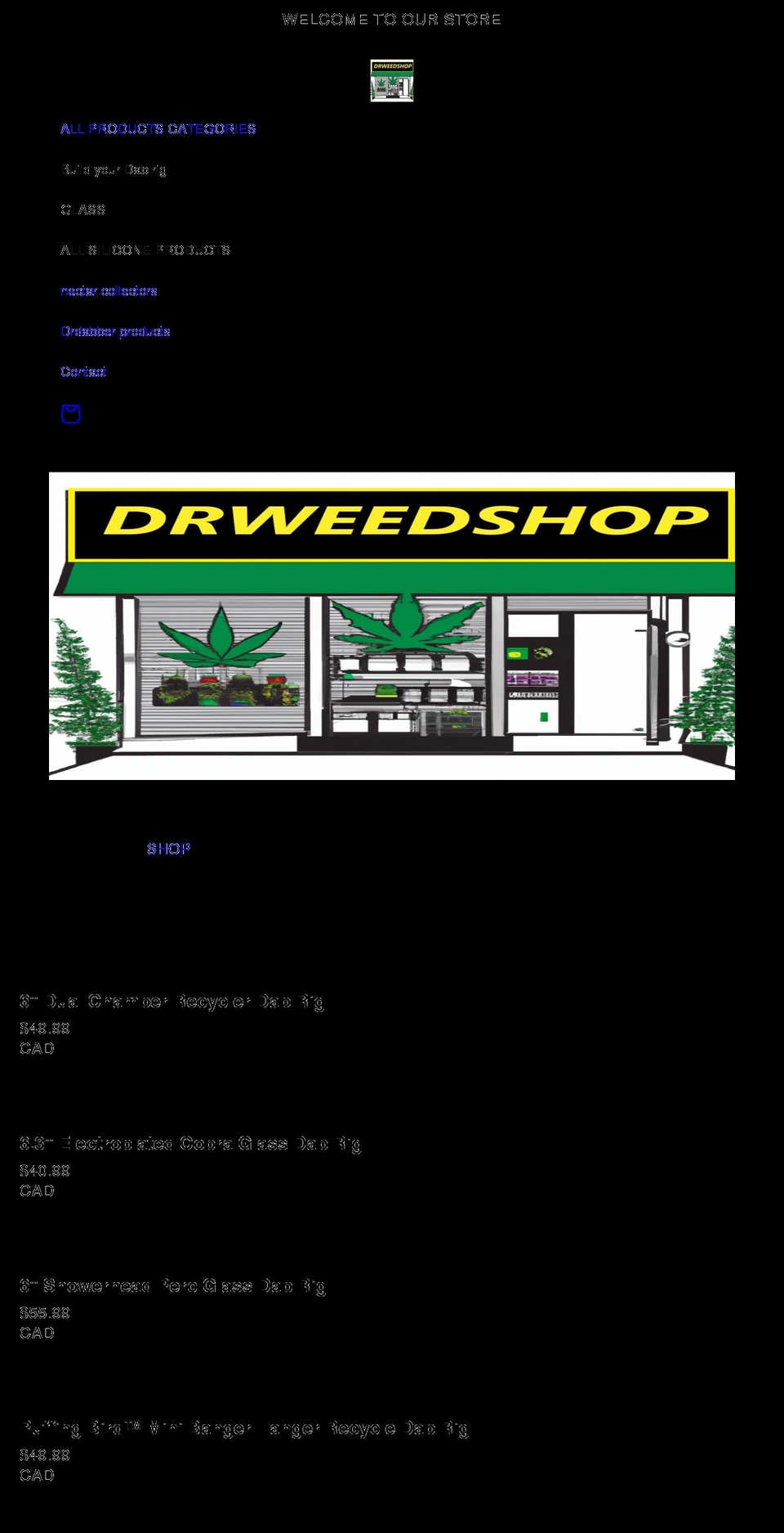 drweedshop.com shopify website screenshot
