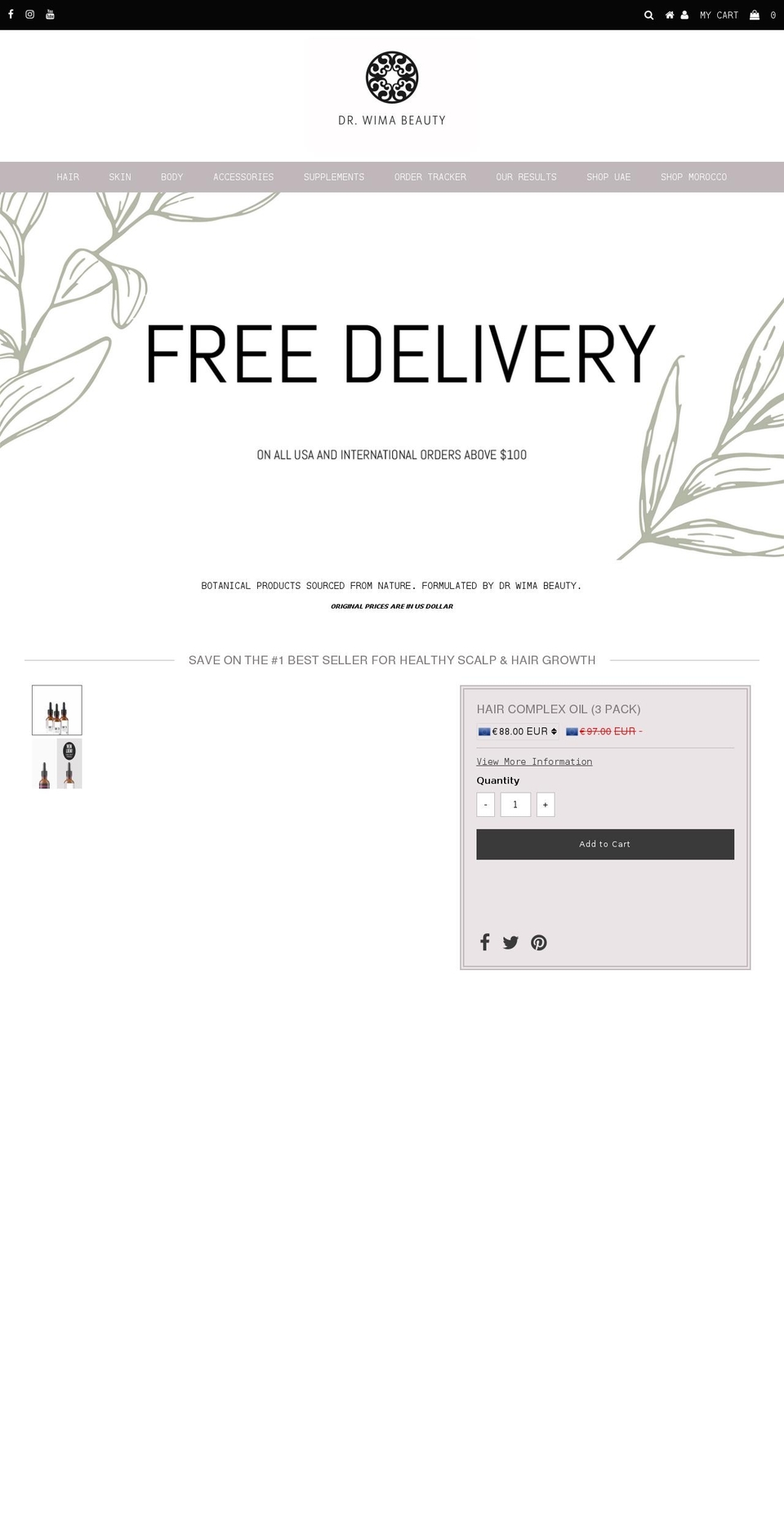 drwima.shop shopify website screenshot
