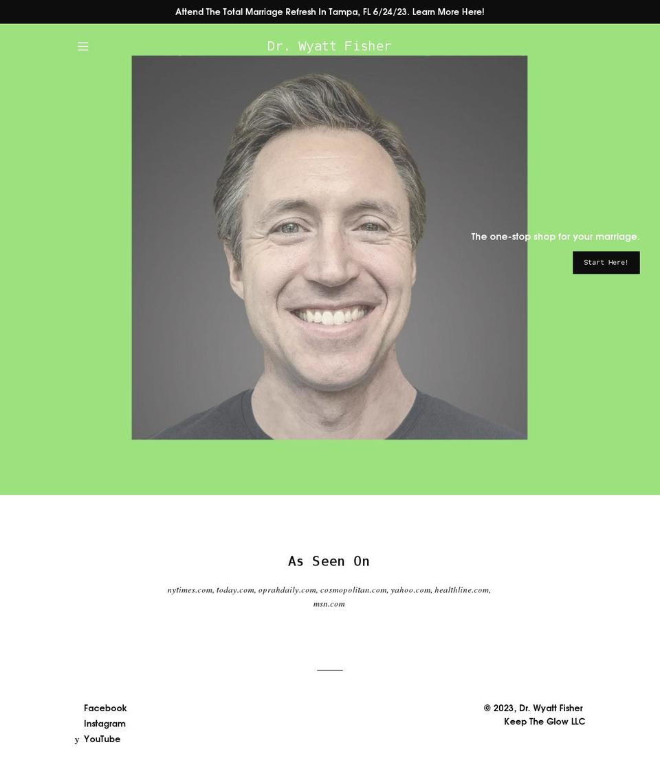 drwyattfisher.com shopify website screenshot