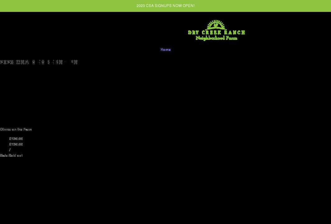dry-creek-ranch-neighborhood-farm.myshopify.com shopify website screenshot