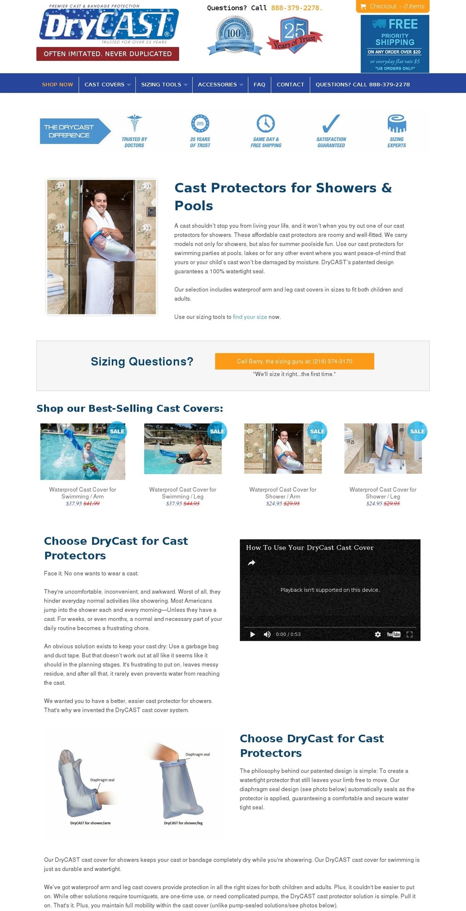 drycast.com shopify website screenshot