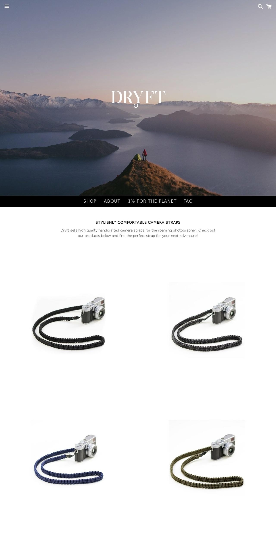 dryftdesigns.com shopify website screenshot