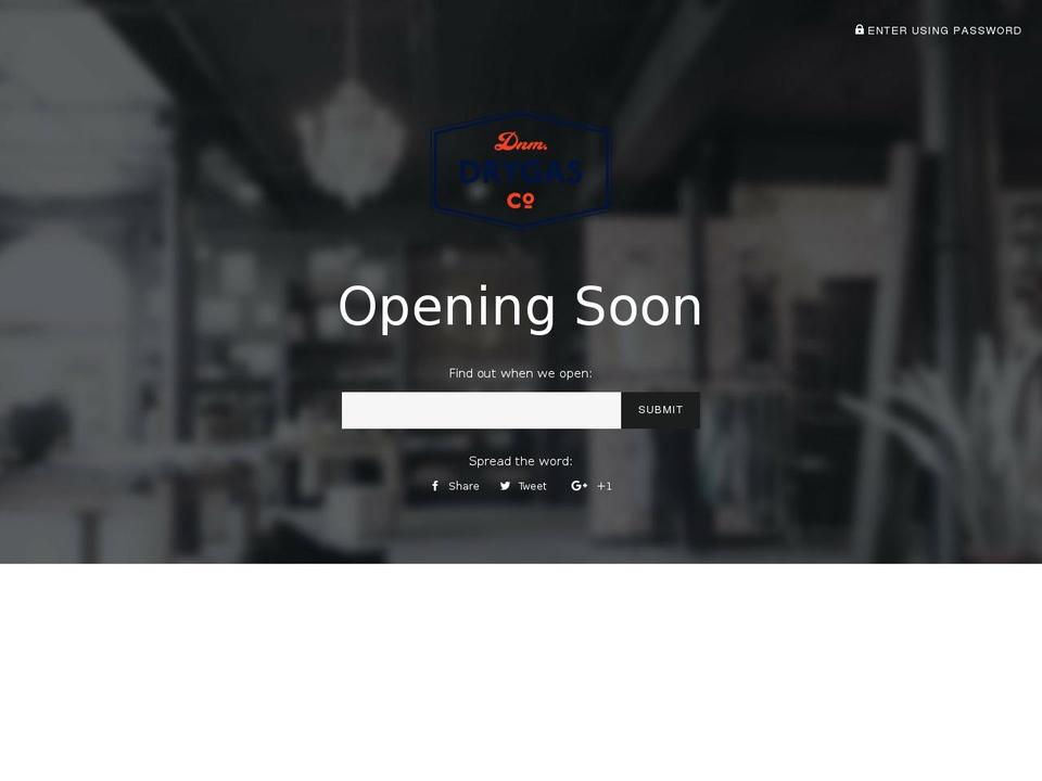drygasco.com shopify website screenshot