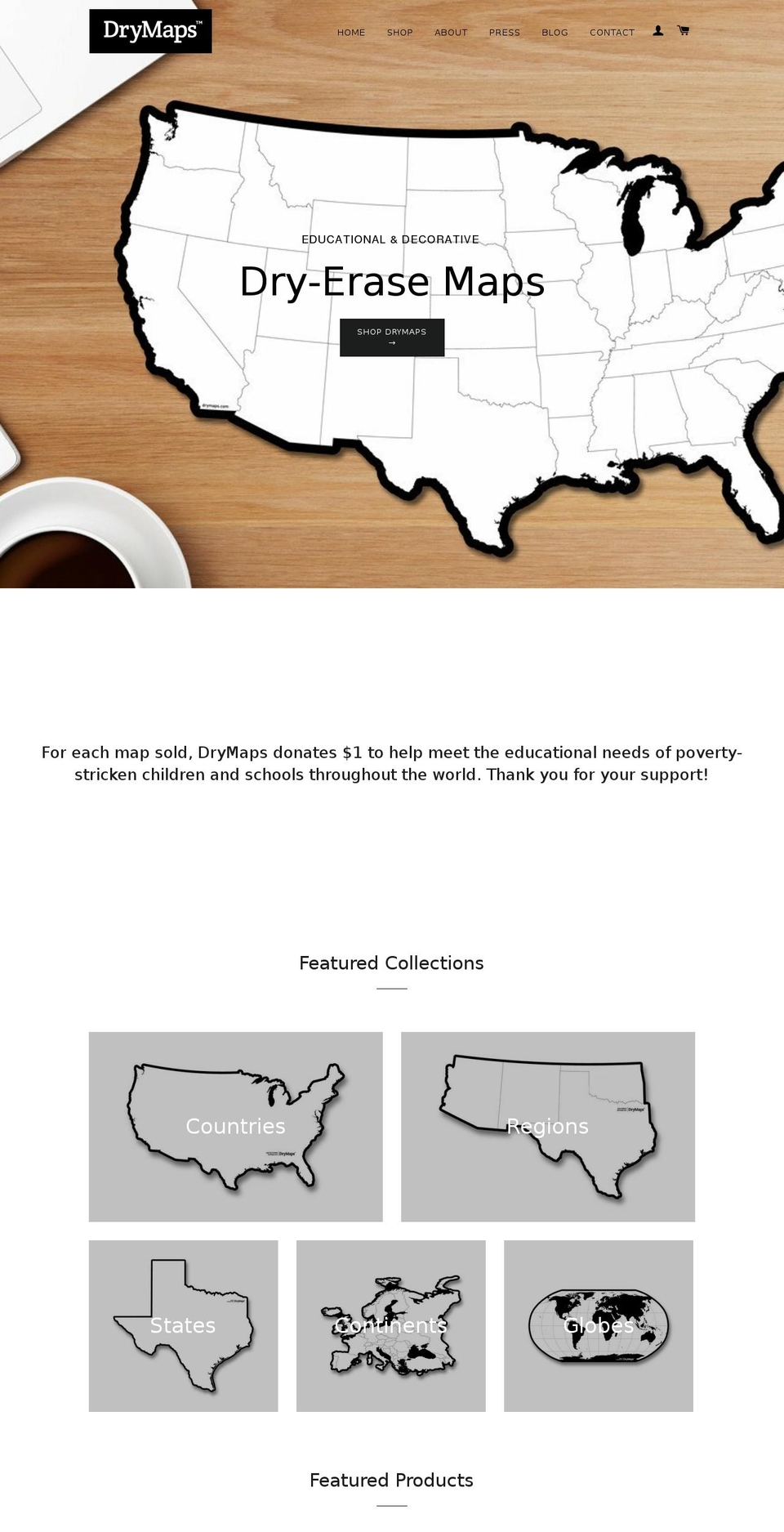 drymaps.com — Shopify storefront screenshot