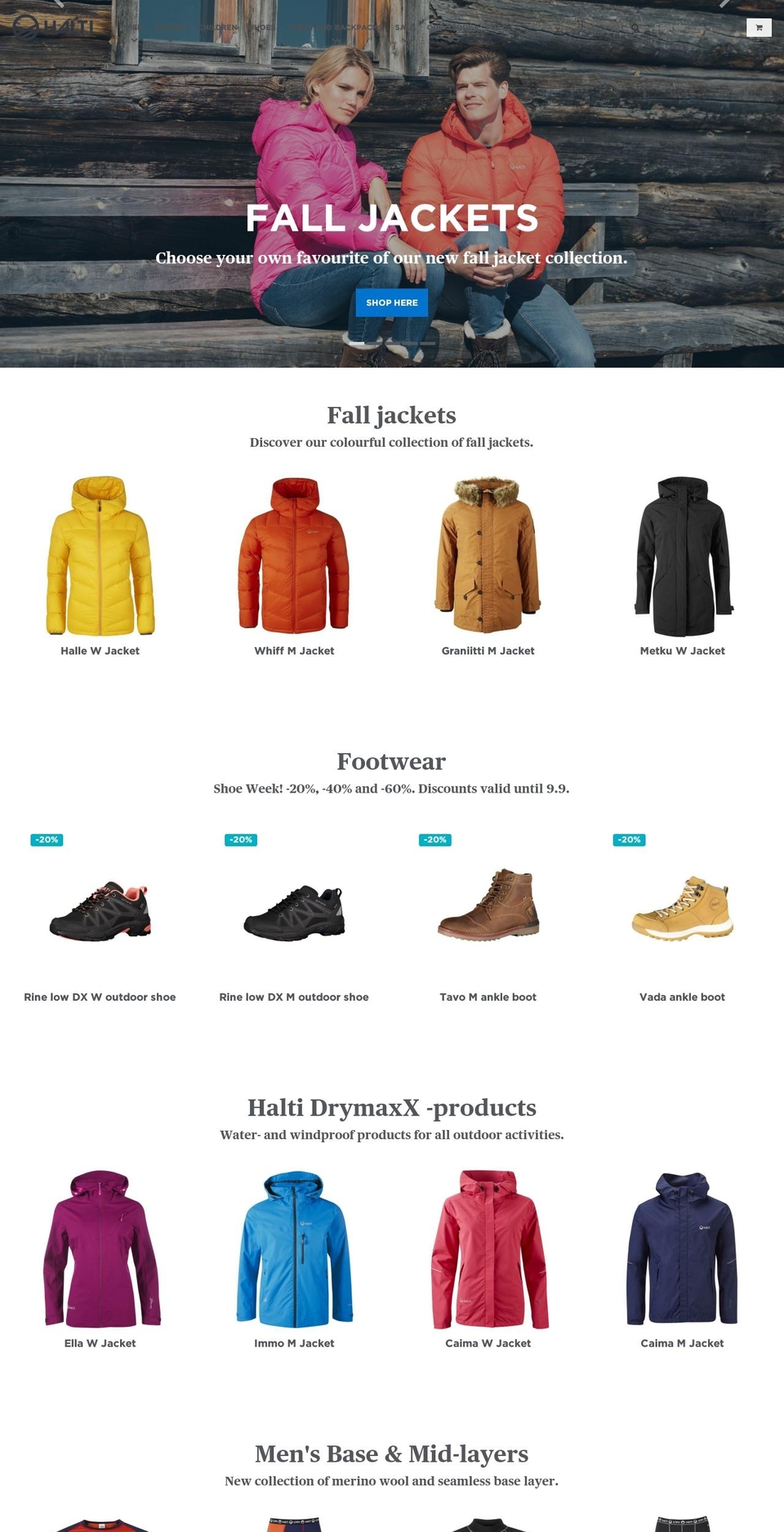 Halti Store Theme - International Shopify theme site example drymaxx.com