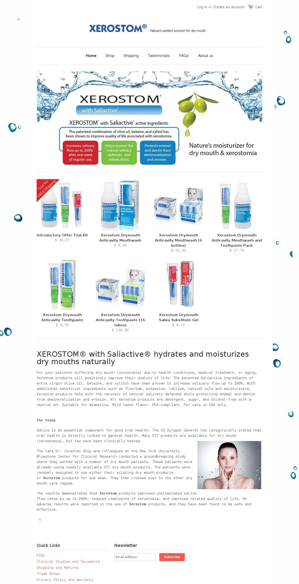 drymouthsolutions.com — Shopify storefront screenshot