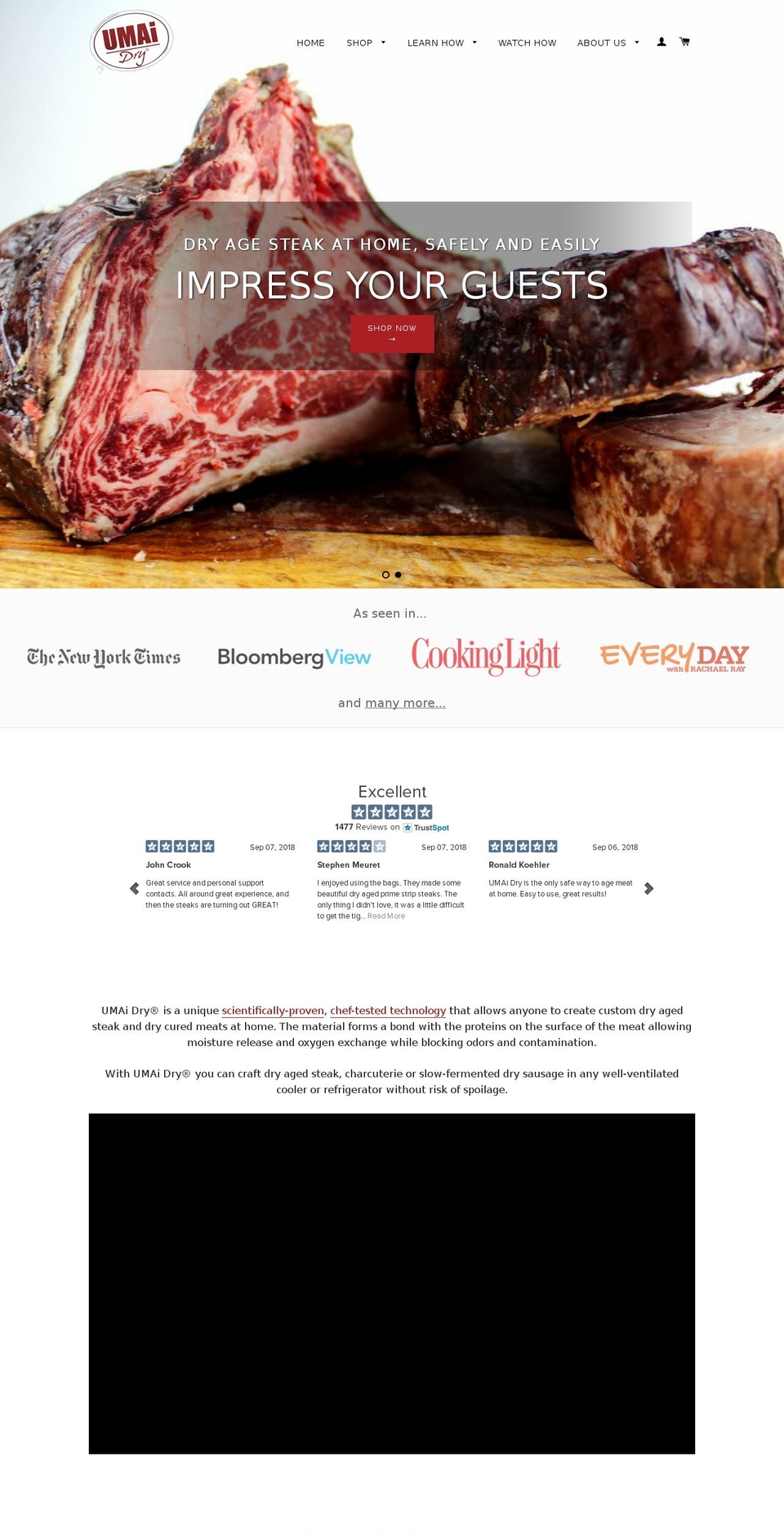 drypaksteak.com shopify website screenshot