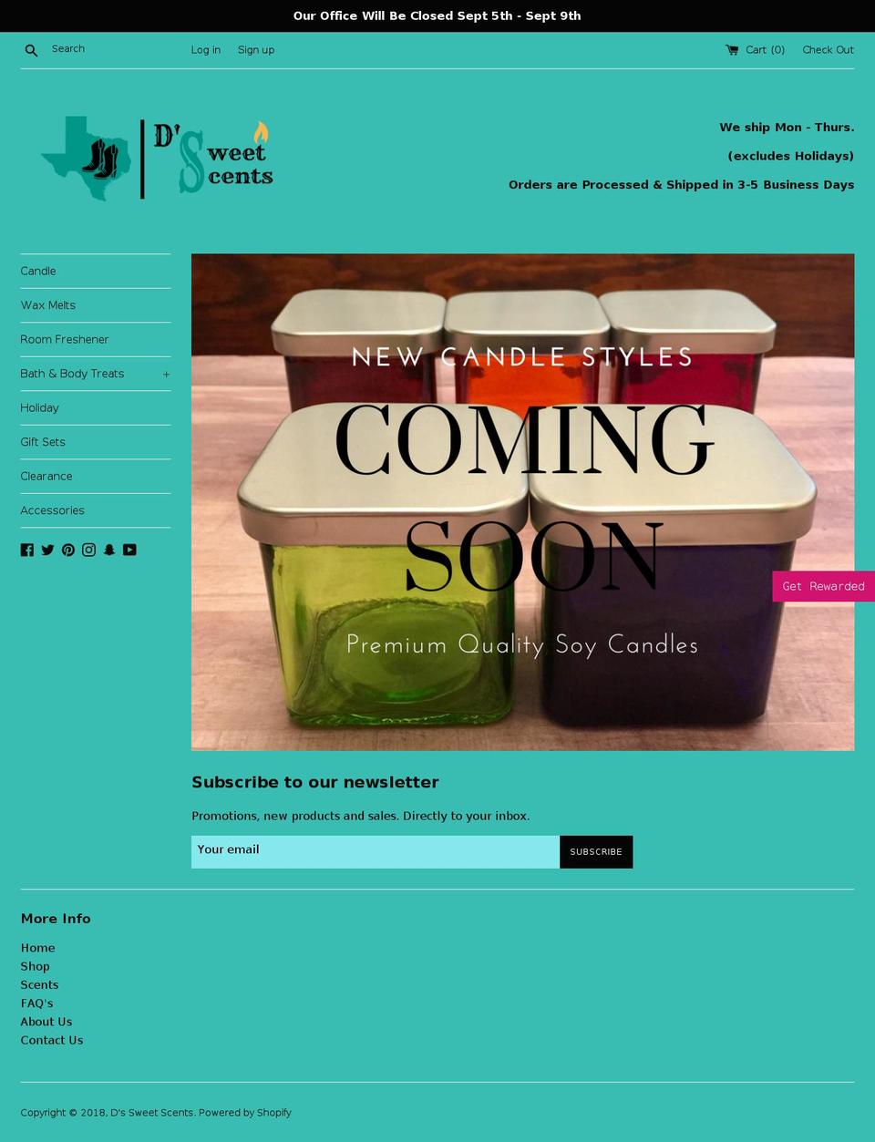ds-sweet-scents.com — Shopify storefront screenshot