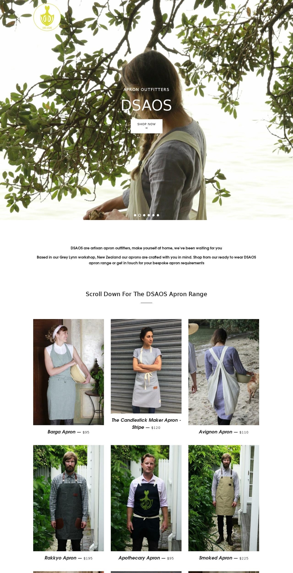 dsaos.com shopify website screenshot