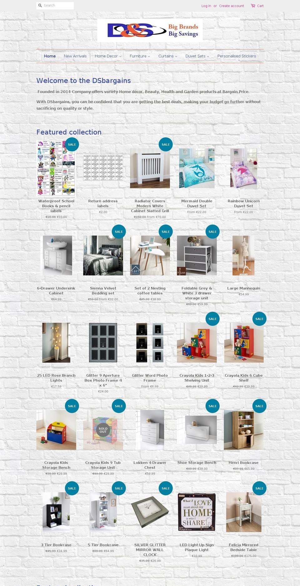 dsbargains.com — Shopify storefront screenshot