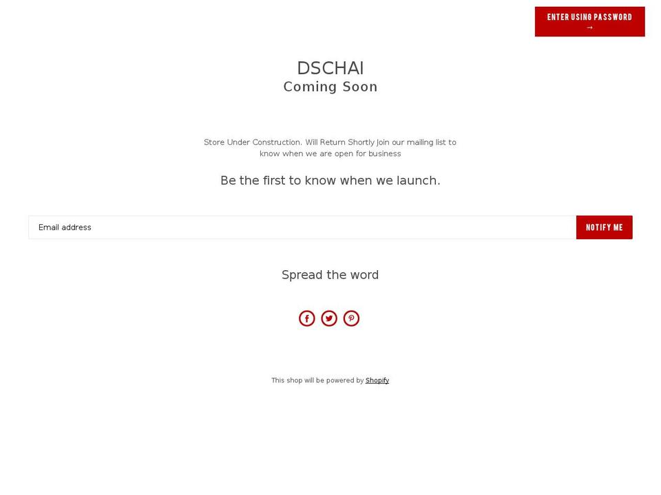 dschai.com — Shopify storefront screenshot