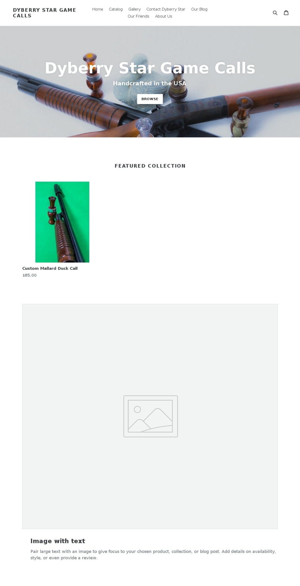 dsgamecalls.com shopify website screenshot