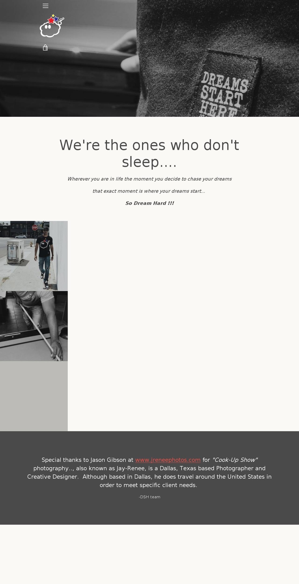 dshclothing.com — Shopify storefront screenshot