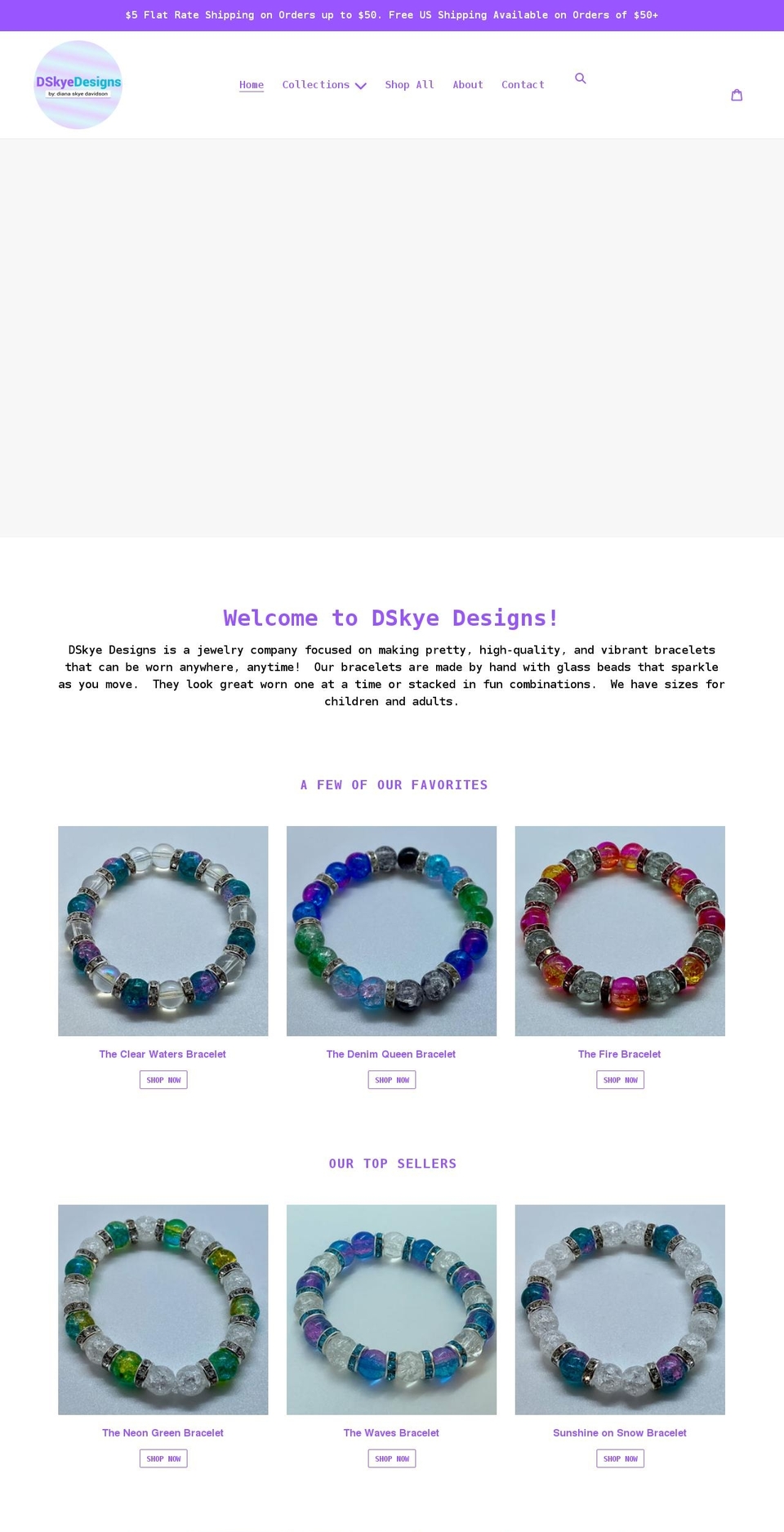 dskyedesigns.com shopify website screenshot