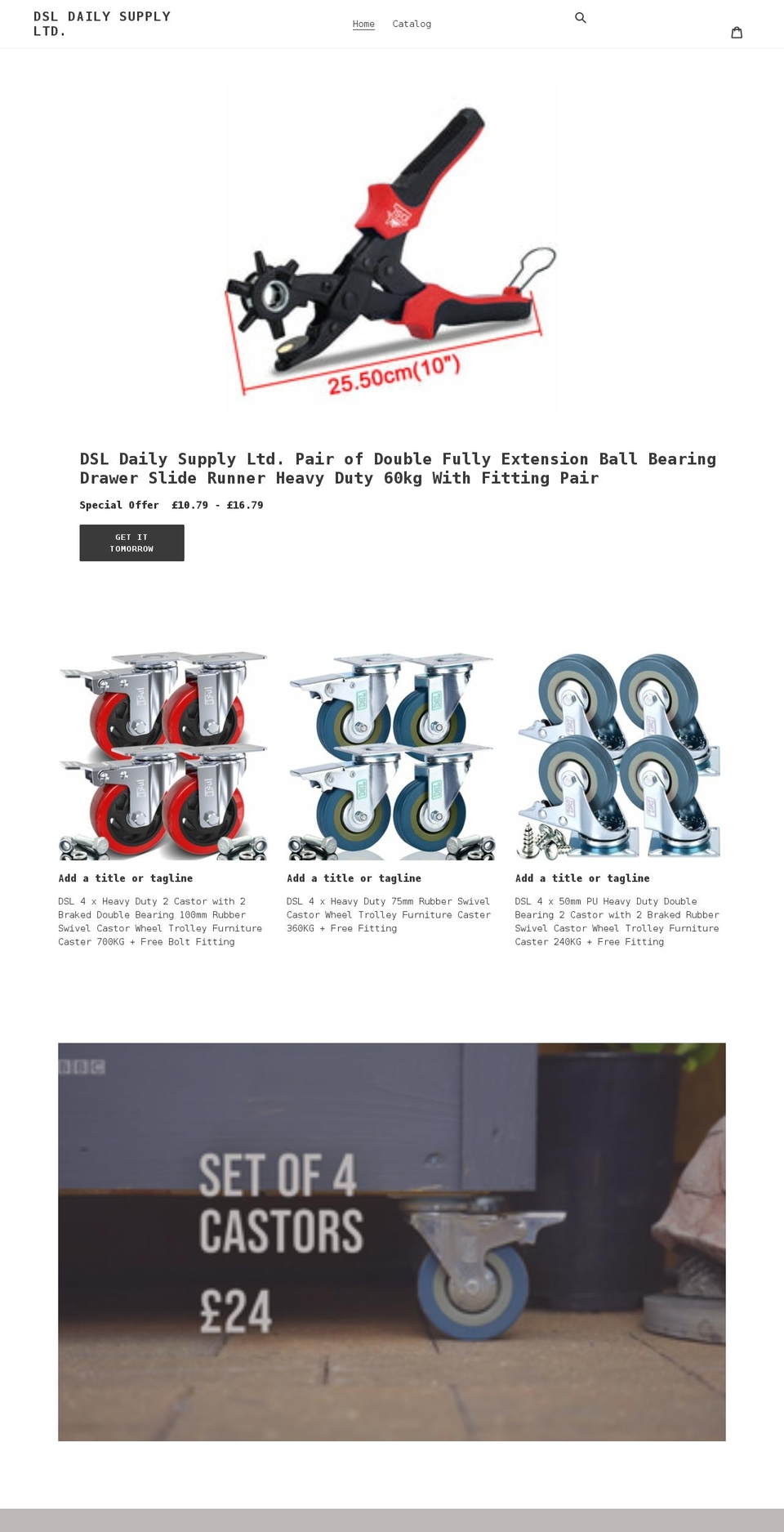 dslukltd.co.uk shopify website screenshot