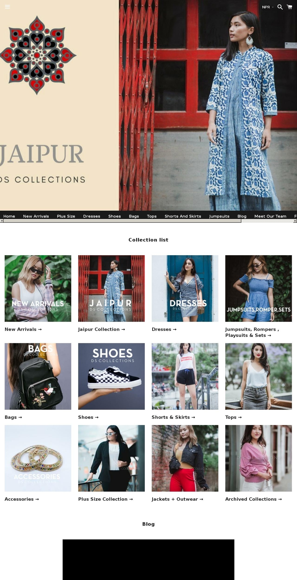 dsnepal.com shopify website screenshot