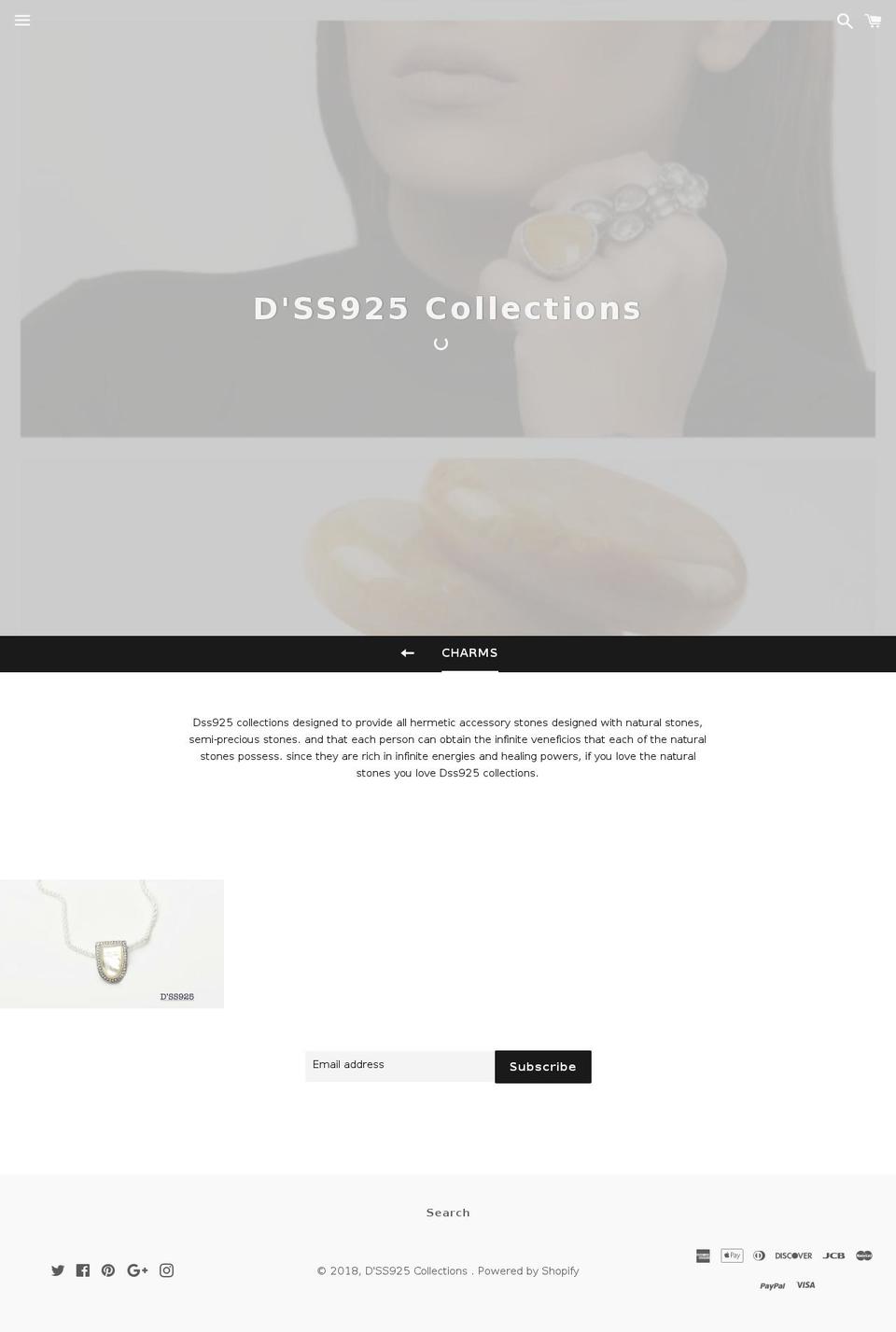 dss925collections.com — Shopify storefront screenshot