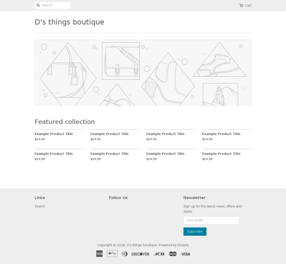 dsthingsboutique.com — Shopify storefront screenshot