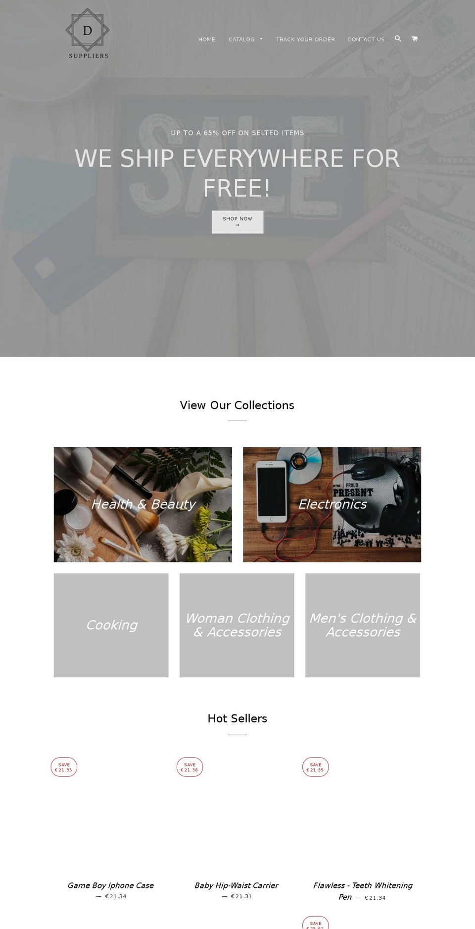 dsuppliershop.com — Shopify storefront screenshot