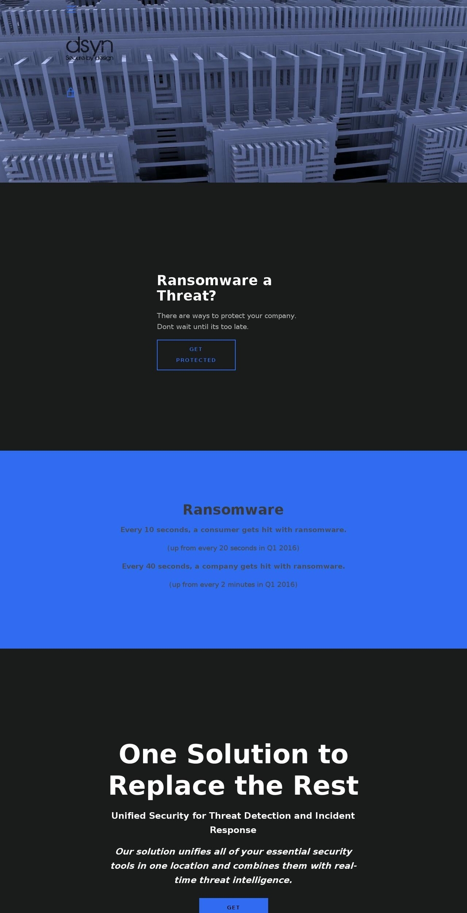 dsynsecure.com — Shopify storefront screenshot