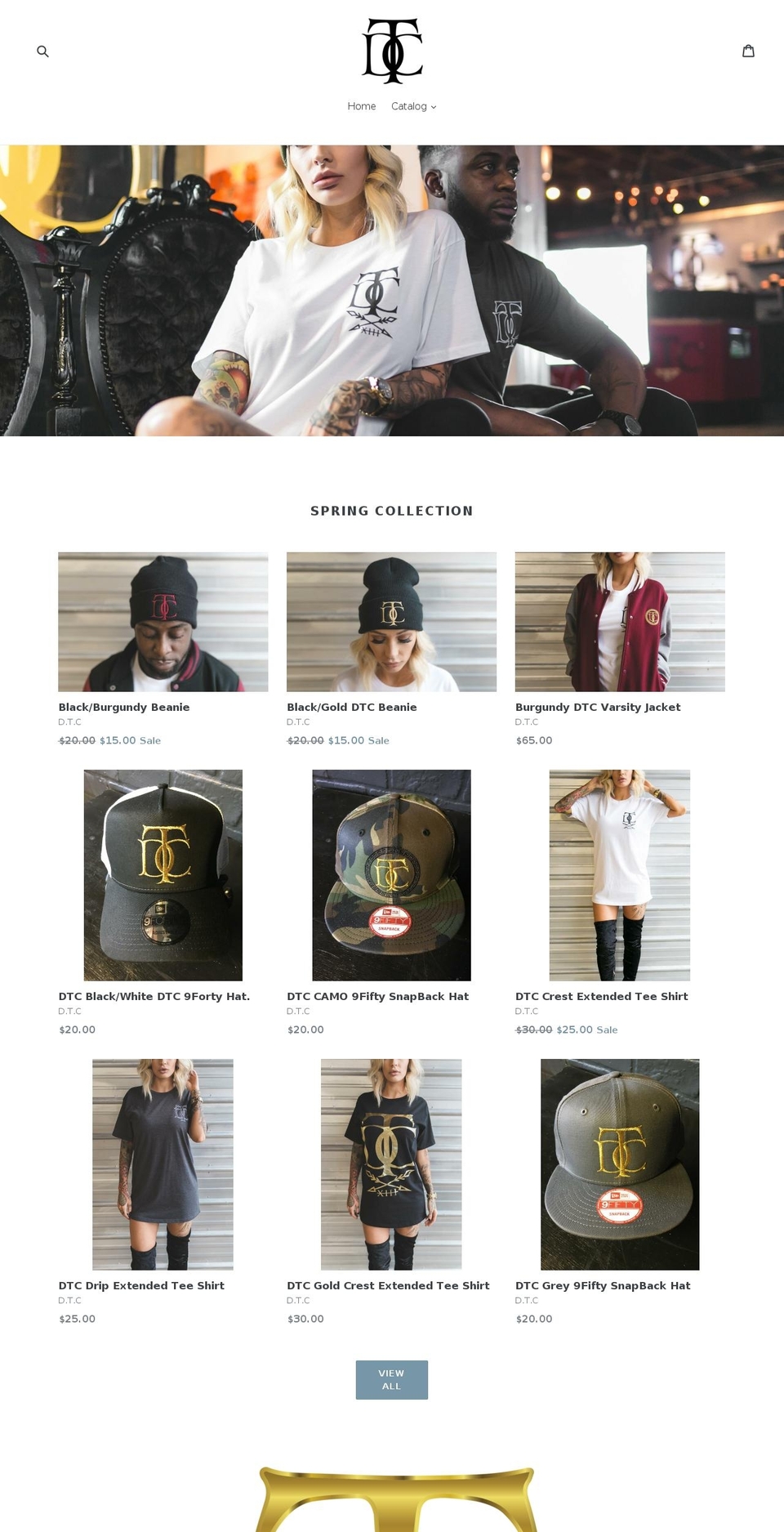 dtcdallas.com shopify website screenshot