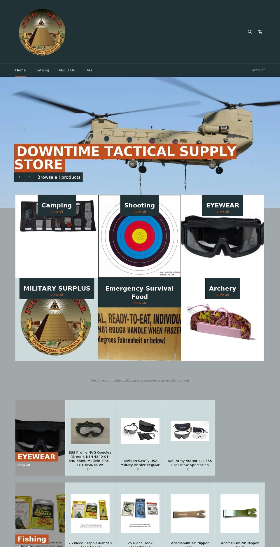 dtimetactical.com — Shopify storefront screenshot