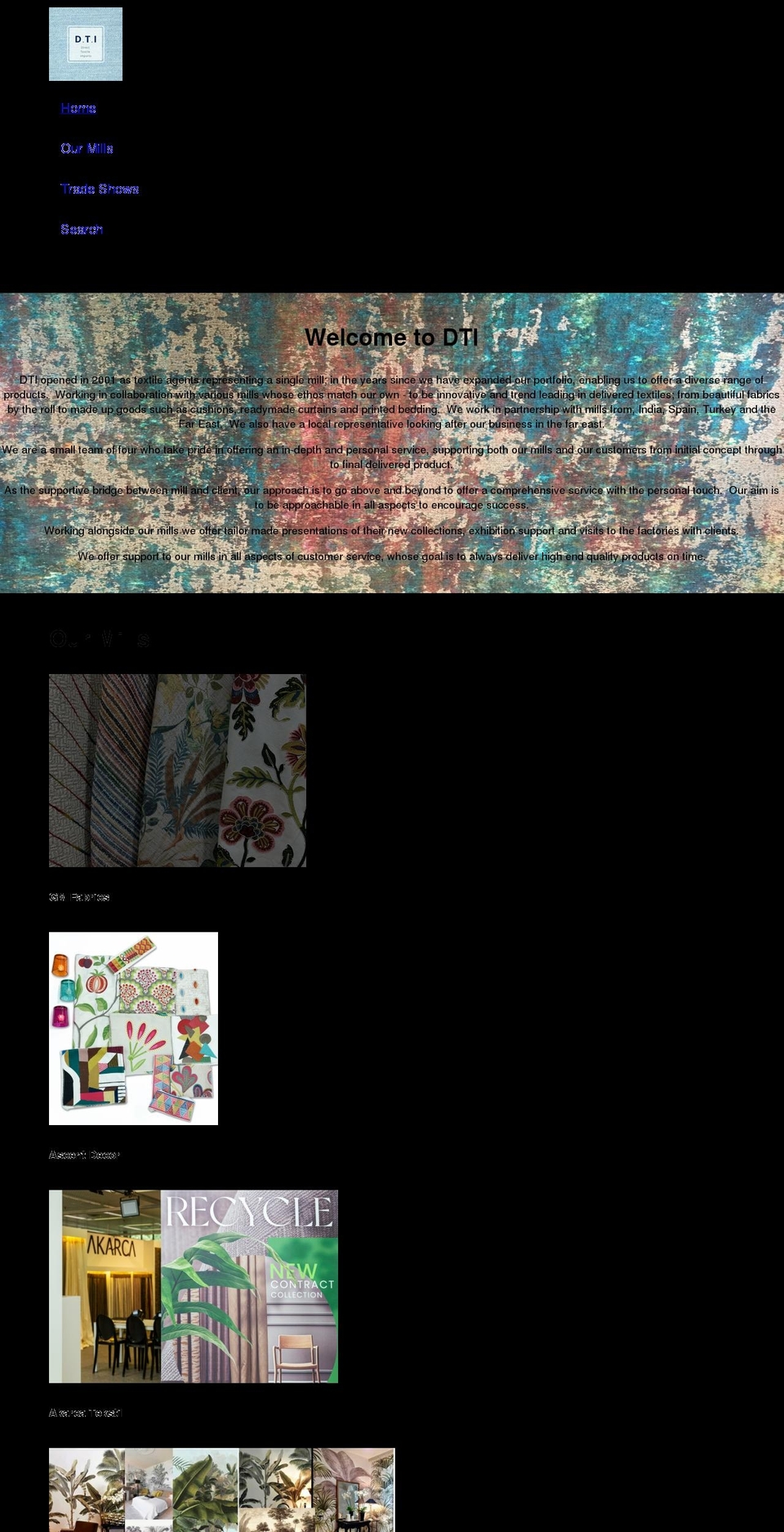 dtimports.com shopify website screenshot