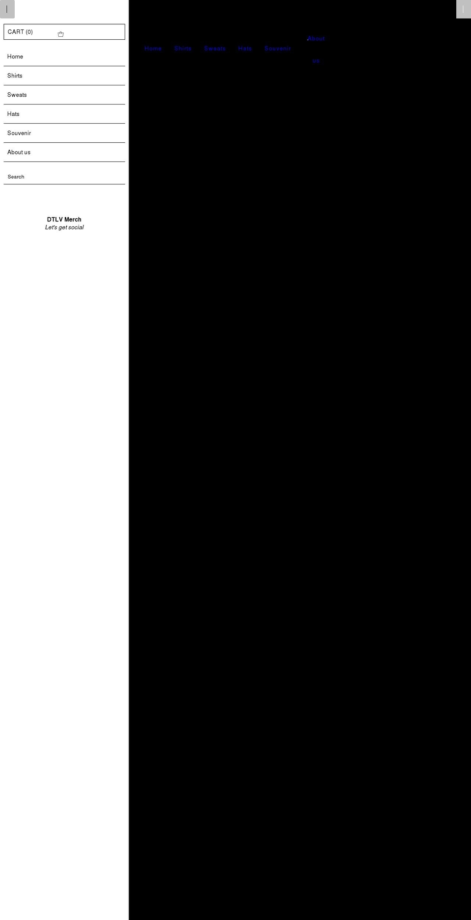 dtlvmerch.com — Shopify storefront screenshot