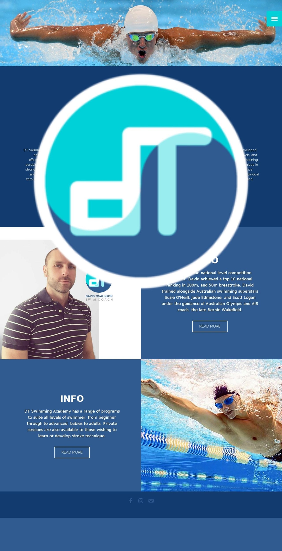 dtswim.com shopify website screenshot