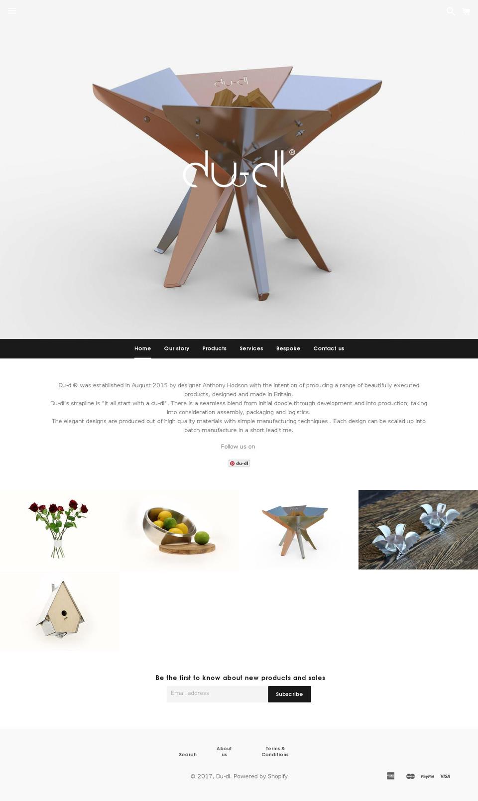 du-dl.com shopify website screenshot