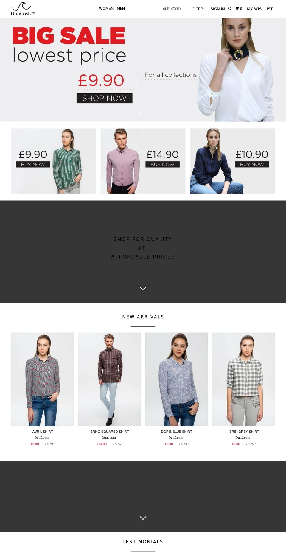 byGO - Duacosta (New) Shopify theme site example duacosta.com