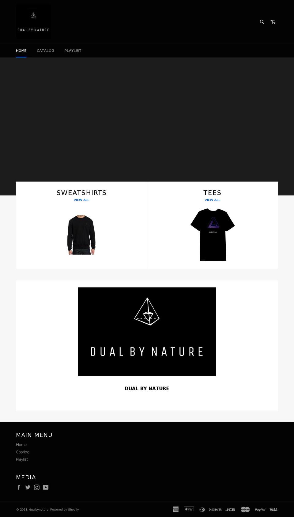dualbynature.com — Shopify storefront screenshot