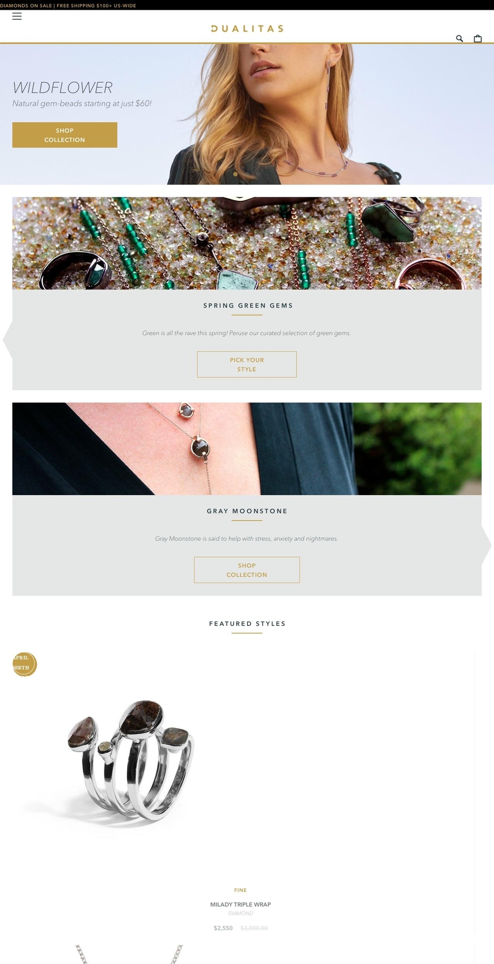 dualitas.com shopify website screenshot