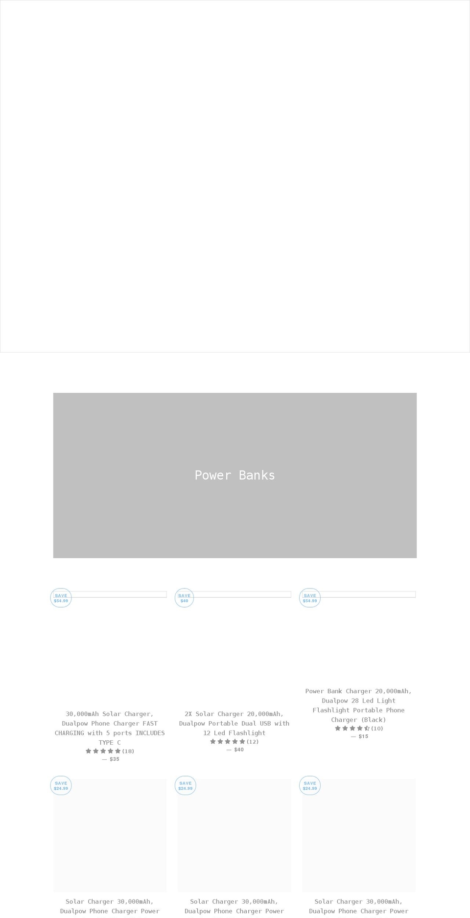 dualpow.com shopify website screenshot