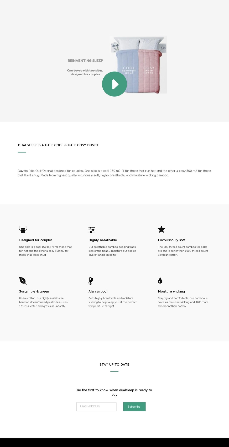 dualsleep.com — Shopify storefront screenshot