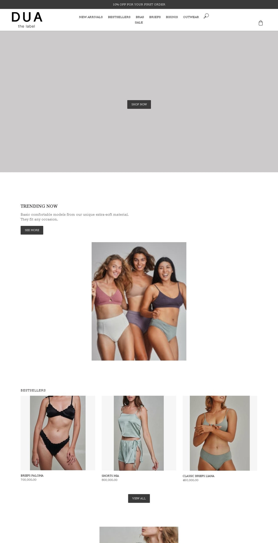 duathelabel.com shopify website screenshot