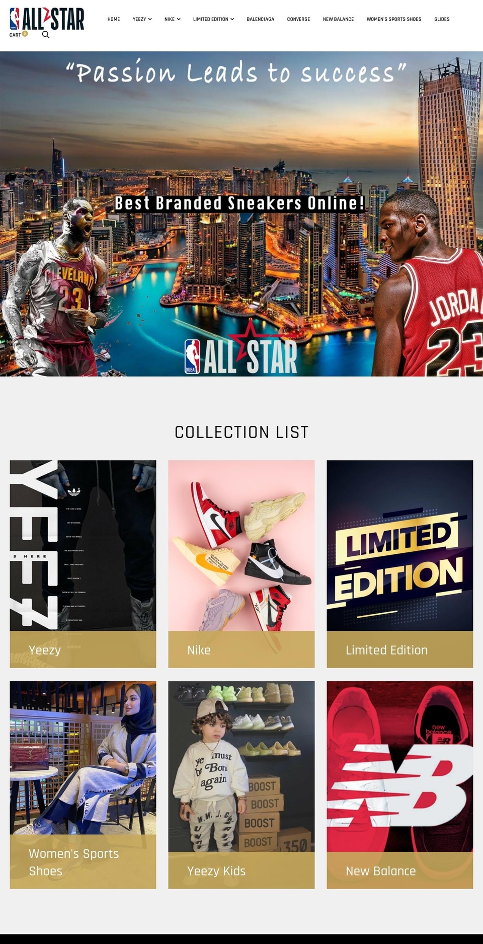 dubaiallstar.com shopify website screenshot