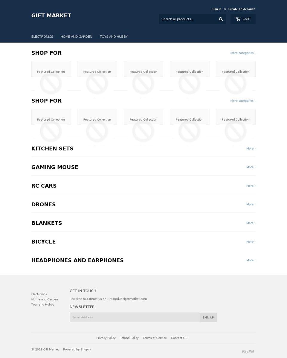 dubaigiftmarket.com — Shopify storefront screenshot