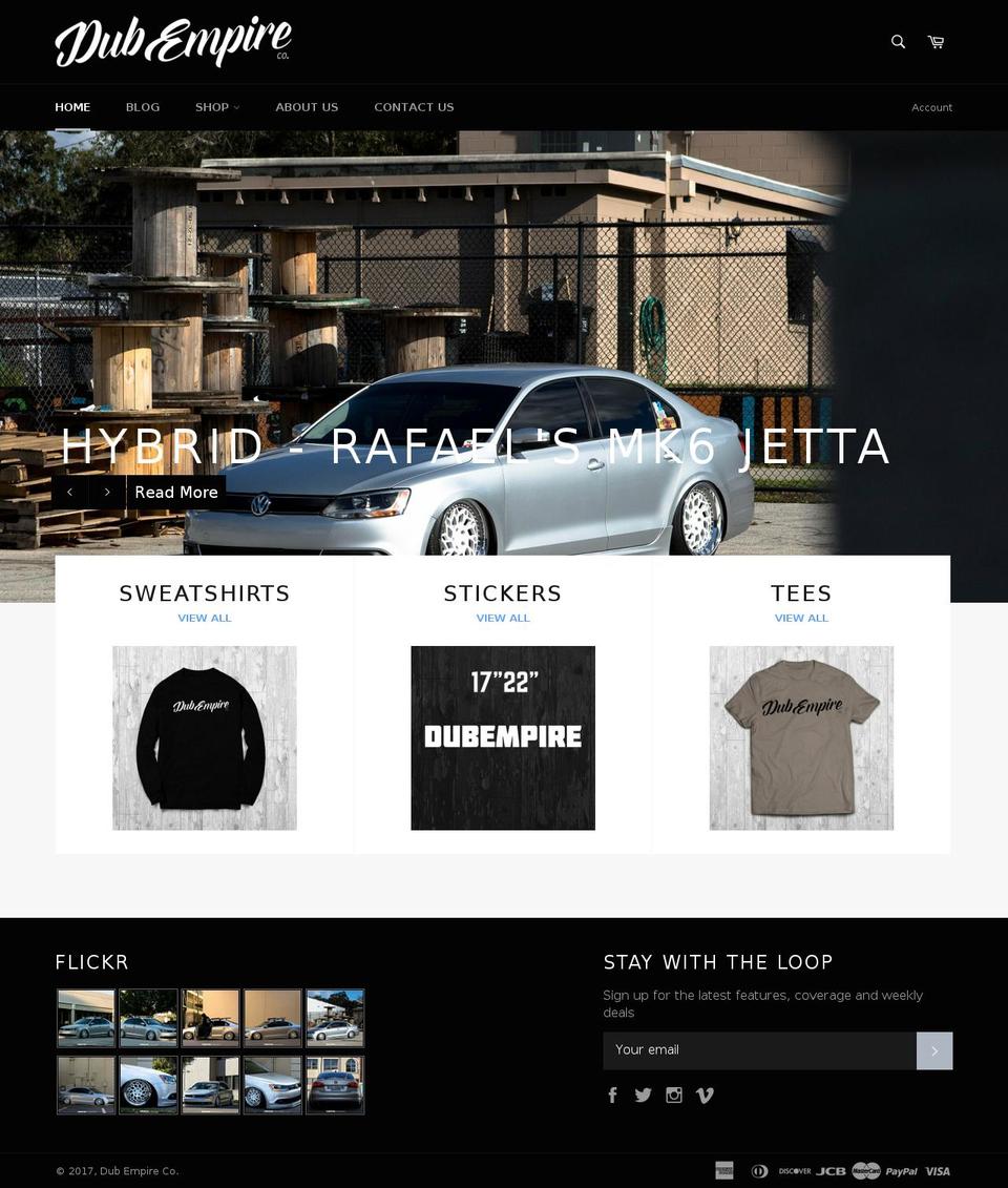 dubempireco.com shopify website screenshot