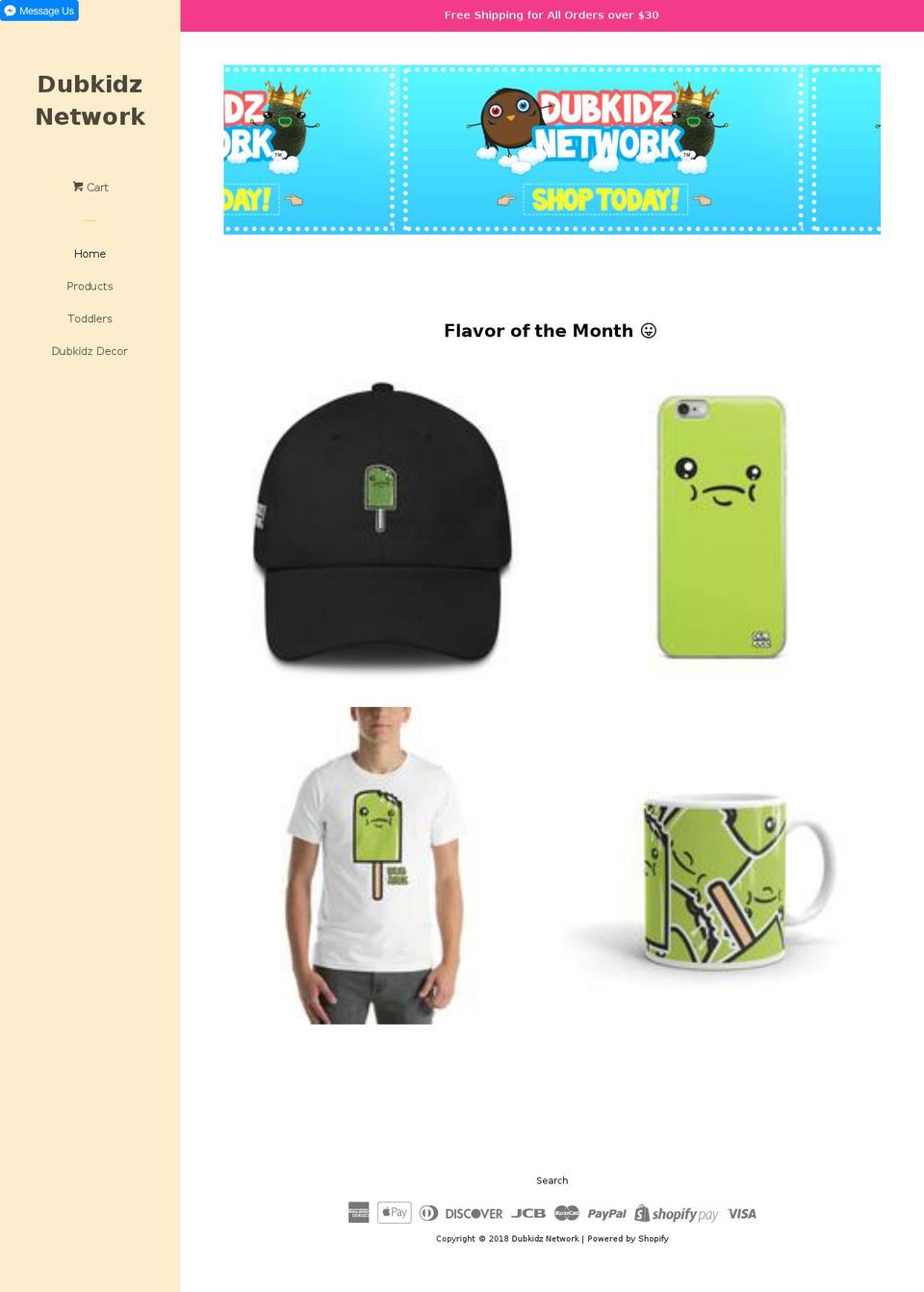 dubkidz.org shopify website screenshot