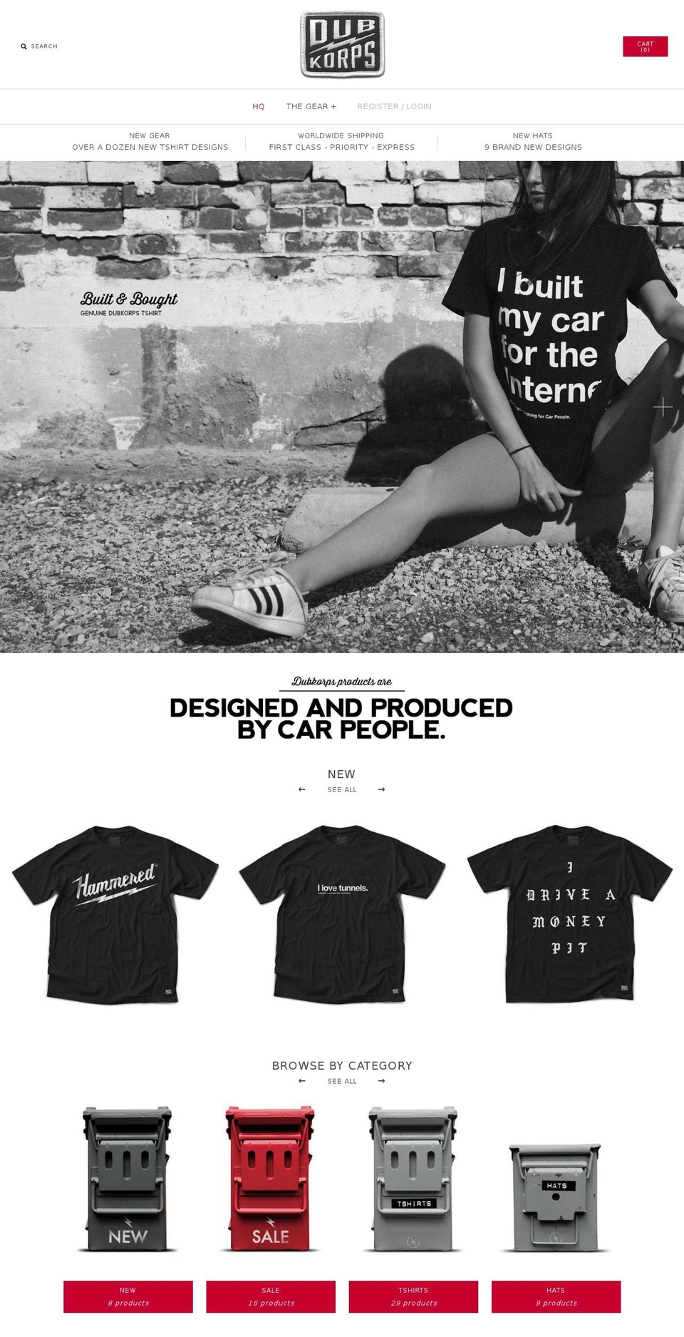 dubkorps.com shopify website screenshot