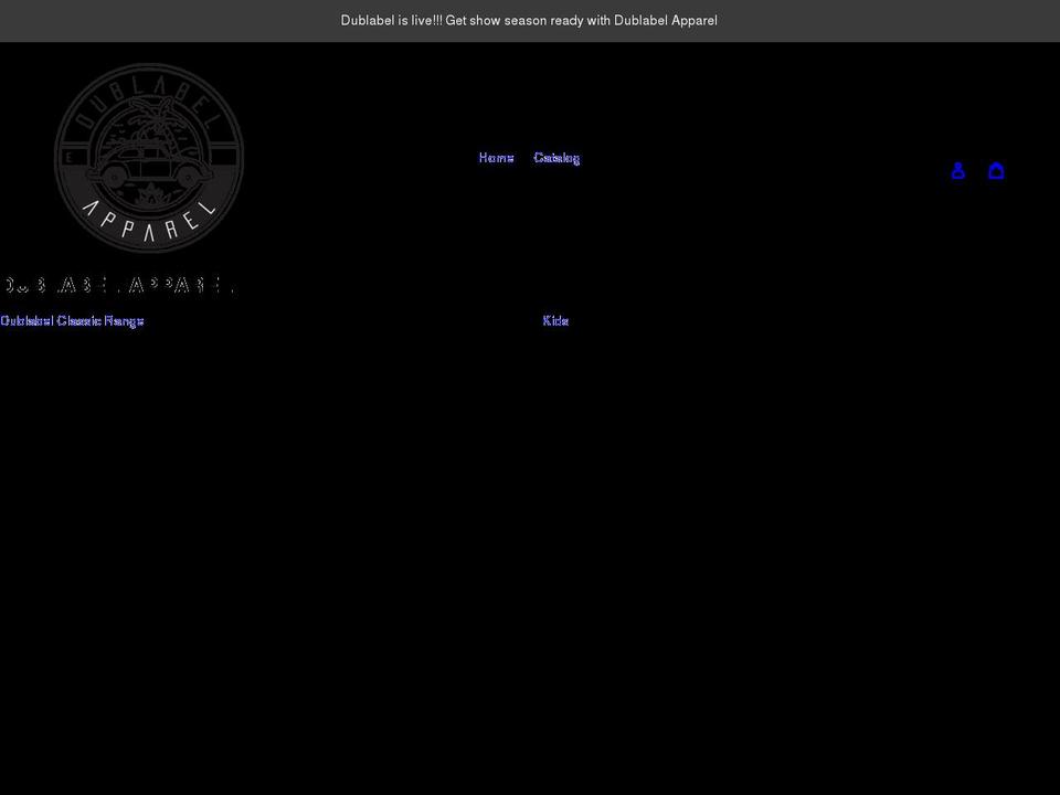 dublabel.com shopify website screenshot