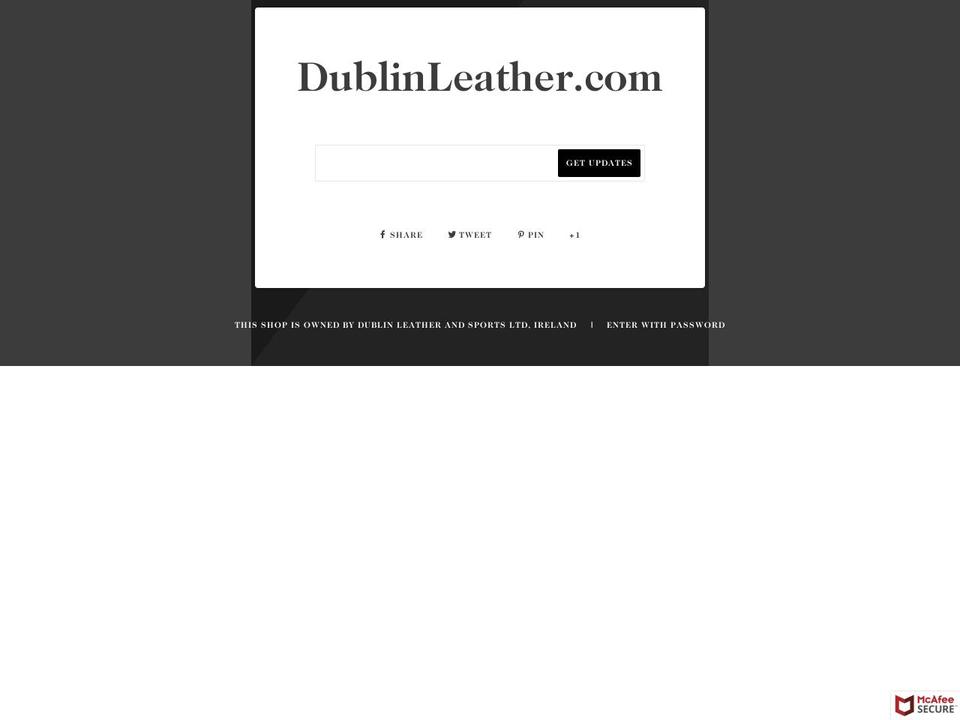 dublinleather.com — Shopify storefront screenshot