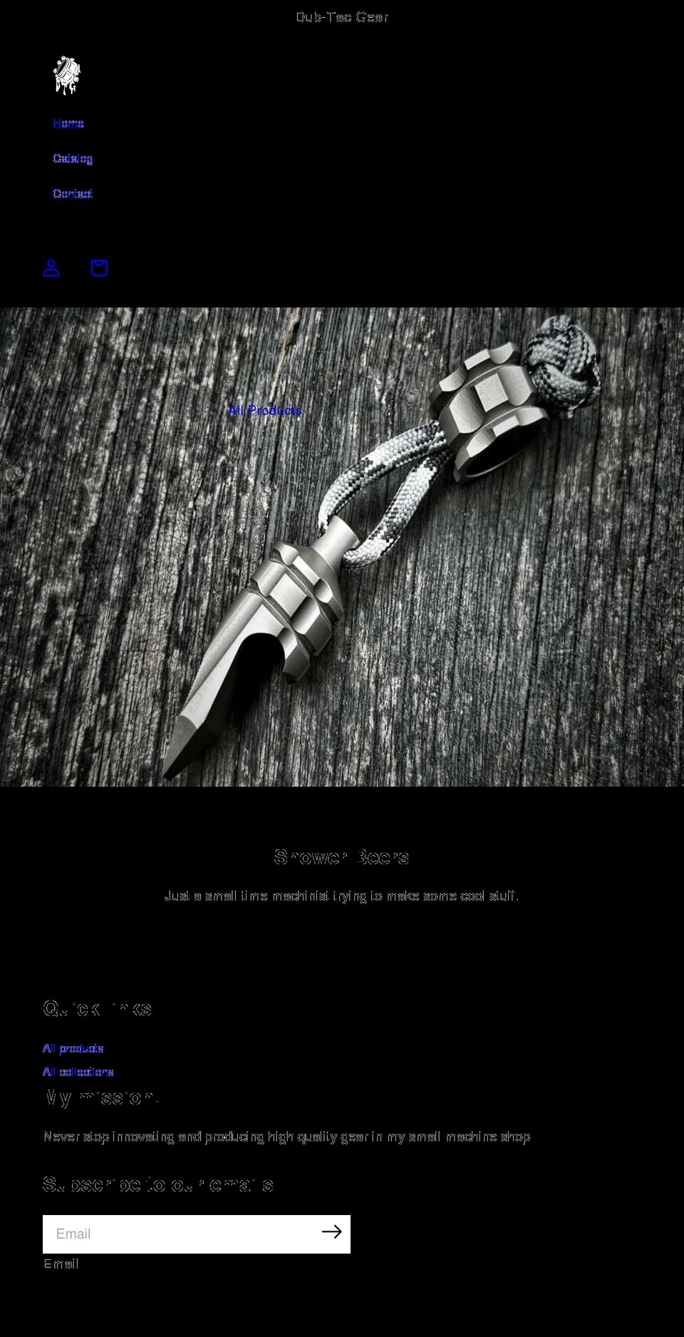 dubtacgear.com shopify website screenshot