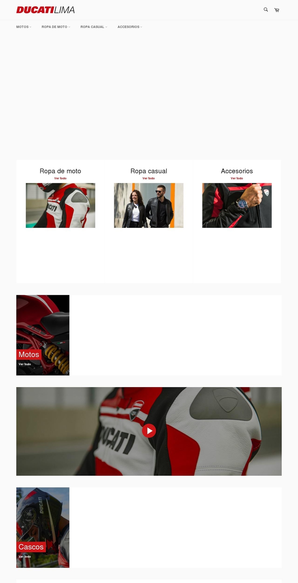 ducatilima.com shopify website screenshot